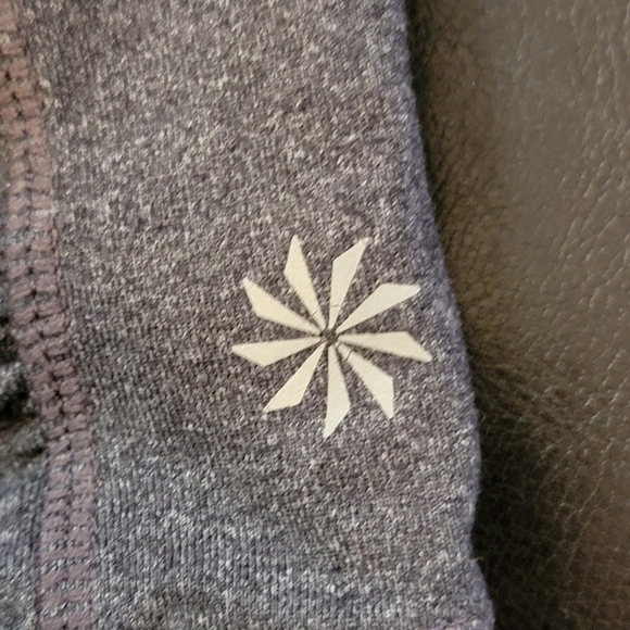 Athleta Relay Crop Reflective Leggings Gray Size S Style 862109 - Picture 5 of 8